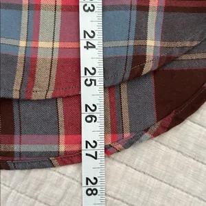 Ralph Lauren, brown blue rose plaid button-down, cotton western shirt S​​ thumbnail 12