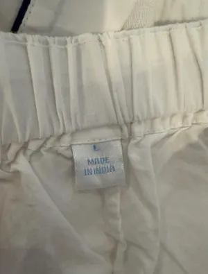 Needham Lane White Cotton Pajama Set Size L thumbnail 3