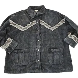 Pol Oversized‎ Corduroy Western top C17 thumbnail 3