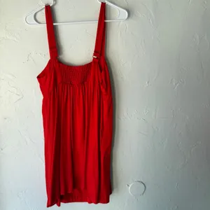 Urban Outfitters Red Sundress Size M Button Front Sleeveless Midi 100% Lyocell‎ thumbnail 5