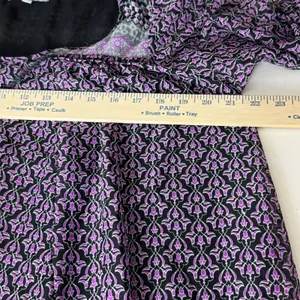 World Market Purple Boho Geometric Shift Dress S/M Pocketed Dark Fairy Whimsy thumbnail 5