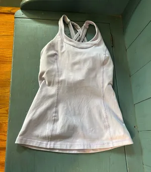 Lululemon Lilac Cross-Back Athletic Tank Top | Women’s Size 4 thumbnail 1