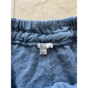Kaktus Pants Womens Large Blue Linen Italy Lagenlook Boho Coastal Beachy Capsule thumbnail 5