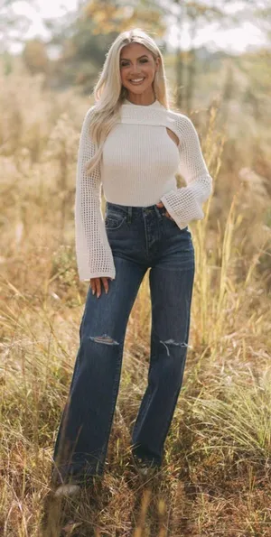 These Three Boutique Nate Slit Knee Flares thumbnail 2