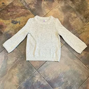 NWT Francesca’s Alya Heather Oat Crew Neck Sweater Button Sleeves Small thumbnail 5