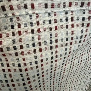 Mo:vint By Anthropologie Dress Dot Textured V Neck Button Down Short Sleeve M thumbnail 4
