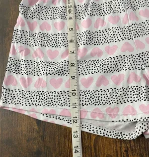 Cynthia Rowley Pajama Shorts Hearts Polka dot thumbnail 5
