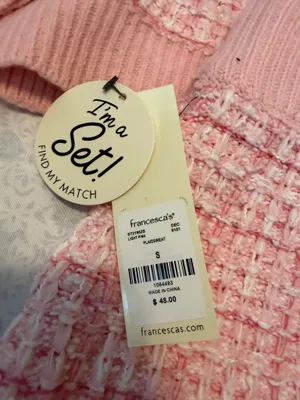 Francesca's NWT Lara Tweed Plaid cardigan and Mini Skirt set thumbnail 5