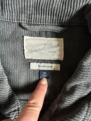 Universal Threads Women's Charcoal Corduroy Shirt Jacket thumbnail 2