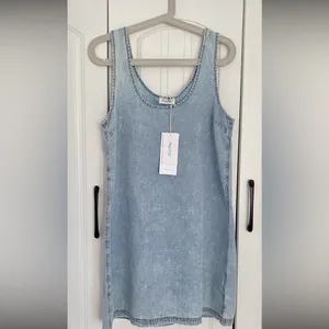 American Vintage NWT PAYBOU DRESS - BLUE SNOW S thumbnail 7