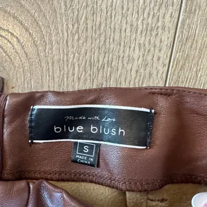 Nordstrom Brown Leather Flare Pants thumbnail 3