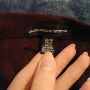 American Eagle Purple Ribbed Open Front Cardigan thumbnail 3