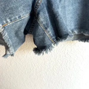 NEW Aerie Womens Shorts Denim Distressed Frayed Hem Casual Size XXL thumbnail 9