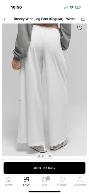 Alo yoga breezy wide leg pant thumbnail 3