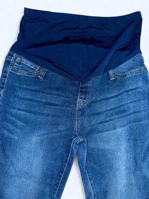SheIn Maternity Blue Stretch Skinny Jeans thumbnail 3