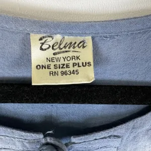 Vintage Belma New York Tie Dye Blue Yellow Top Women’s One‎ Size Boho Hippie thumbnail 6