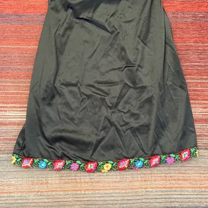 Vintage Victorias secret black embroidered floral and lace slip thumbnail 7