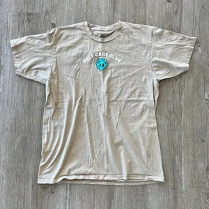 Unisex Red Eight Beige/Tan Short Sleeve Tshirt - L thumbnail 1