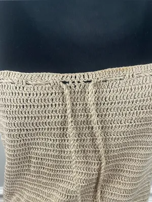 Y2k Roxy crochet mini coverup dress size medium 100% cotton thumbnail 7