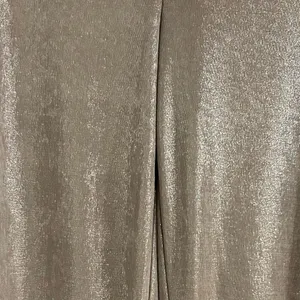 ZARA Silver Shimmer Stretchy Pull On Wide Leg Pants Size Small New with Tags thumbnail 6