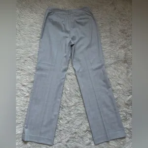 Andrea Viccaro Gray‎ Plaid Classic Women's Light Gray Dress Pants Size 6 thumbnail 2