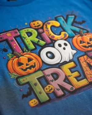 Gildan Halloween Theme- Unisex 100% Heavy Duty Cotton Sapphire Blue T Shirt XL thumbnail 4