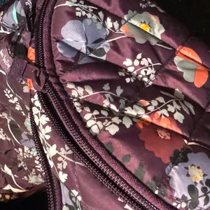 Vera Bradley Ultralight Active Duffel Bag Pressed Flowers Purple Travel Gym thumbnail 12