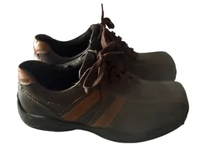 No Boundaries Vintage Y2k 90s‎ Brown Lace Up Sneakers Women 7 Square Grunge thumbnail 1