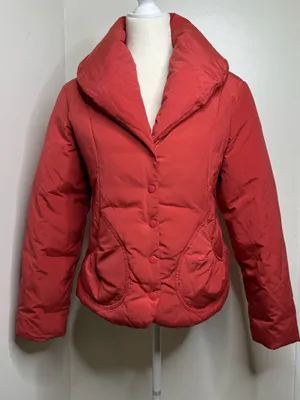 Talbots Petites Short Puffer Jacket Down/Feathers Size Medium  Shawl Collar thumbnail 1
