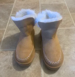 AE Fur Lined Slipper Booties thumbnail 6