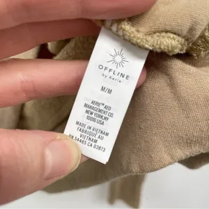 Offline By Aerie Tan Crew Neck Pullover Sweater Womens M Neutral Casual Fall thumbnail 5