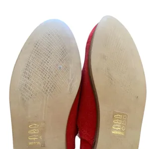 Seaside Red Suede Woman’s Scalloped Slip On Flat Shoes Size US … thumbnail 9