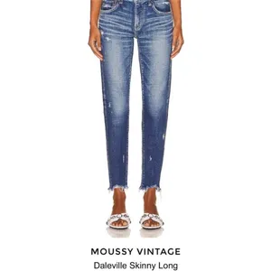 Moussy Daleville Long Vintage‎ Dark Wash Distressed Jeans thumbnail 12