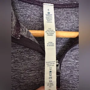 Lululemon athletica Race Your‎ Pace Violet Long Sleeve Jacket Half Zipper Sz 6 thumbnail 4