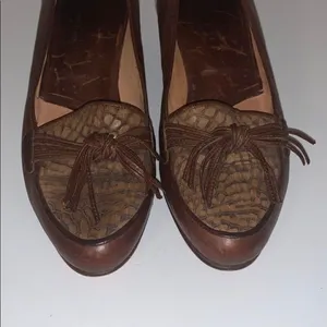 Vintage Size 35 / 5 Angelina 1980s Loafer‎ Pumps Brown thumbnail 3