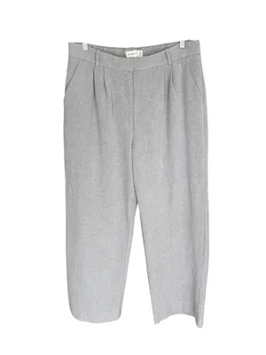 Abercrombie - Sloane Tailored Trousers Gray Wide Leg Sz 14 thumbnail 2