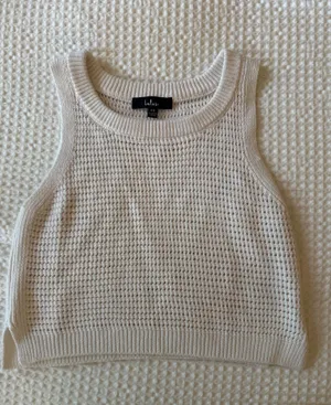 Lulus Knit Crochet Tank Top thumbnail 2