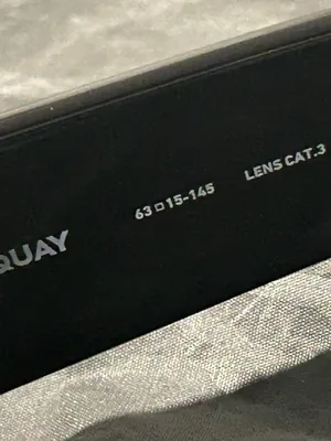 Quay Australia Black Slim Rectangle Sunglasses thumbnail 6