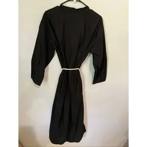 Banana Republic Midi Cotton Poplin Split neck shirt Dress Medium NEW #768 thumbnail 12