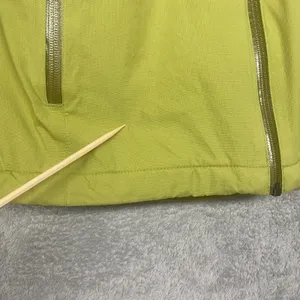 Lands End Jacket Womens Small Green Aqua‎ Check Nylon Hooded Full Zip Outdoor thumbnail 2