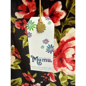 Show Me Your Mumu‎ Friday Choker Dress Velvet Floral Mini whimsi Y2K boho XS NEW thumbnail 6