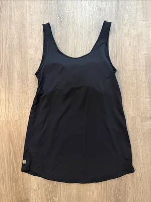 Lilly Pulitzer XS‎ Sunray Luxletic Scoop Neck Casual Workout Bra Tank Top Black thumbnail 3