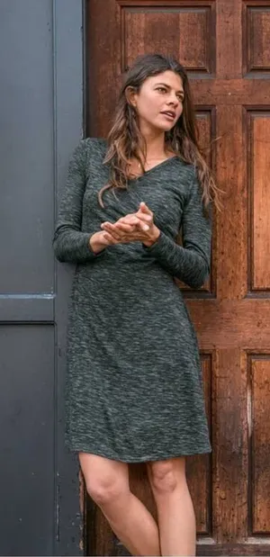 Prada Nadia Dress in Deep Balsam NWT Sz. S thumbnail 1