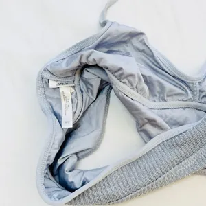 Aerie Real Obsessed Halter Bralette - Metallic/Silver - S thumbnail 14