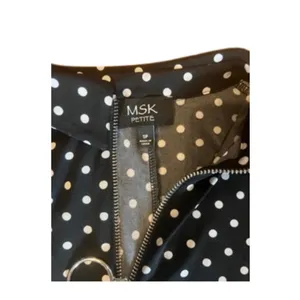 Casual polka dot dress Black thumbnail 3