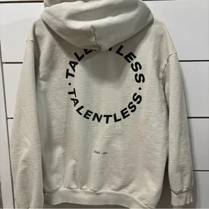Talentless Heavyweight Circle Logo Hoodie Cream thumbnail 4