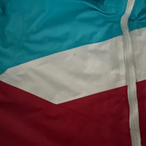 Rossignol Women XL Ski Jacket Red Teal Colorblock Hooded Winter Coat XL Gorpcore thumbnail 7