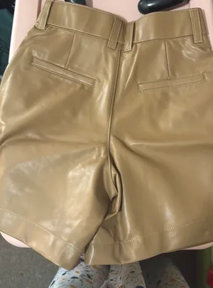 Abercrombie & Fitch Faux Leather Shorts thumbnail 3