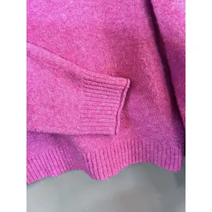 American‎ Eagle Womens Crew Neck Bright Pink Sweater Small thumbnail 3