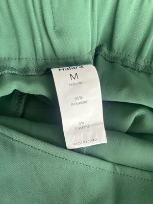 Halara High Waist Tie Side Wide Leg Work Pants Wrap-Front Pants Olive Green Sz M thumbnail 10